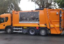 Neue Kunst auf fünf Abfallsammelfahrzeugen