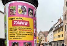 Ein „Abschied auf der Litfaßsäule“