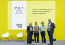 Memorium Nürnberger Prozesse gewinnt delina Award 2026 für „Tribunal 45 – Working on Justice“